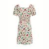 2025 Spring-Summer European & American Dress: Literary French Print, Fresh Fashion Women's Clothing