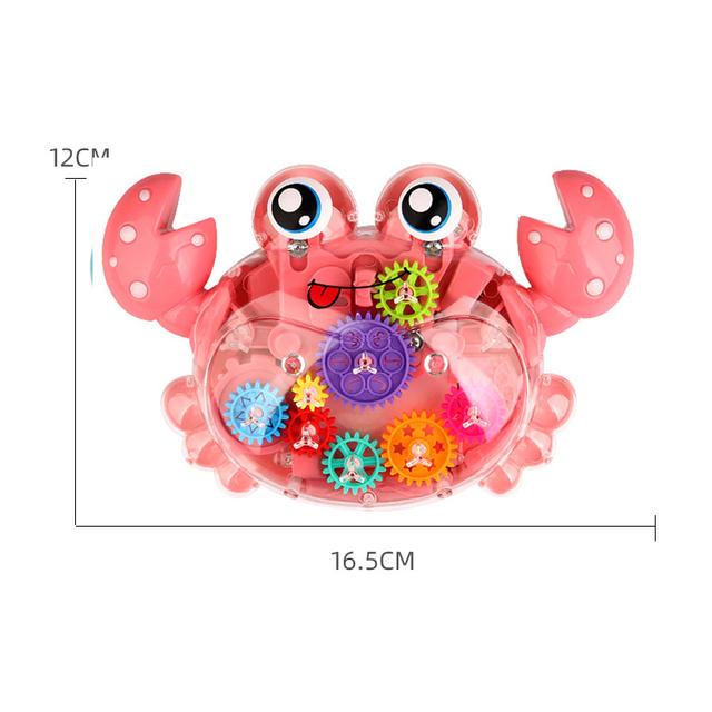 Elektrisches transparentes Konzept-Getriebeauto mit Musik, interaktives universelles Lauflernfahrzeug, Geschenkspielzeug für Kinder