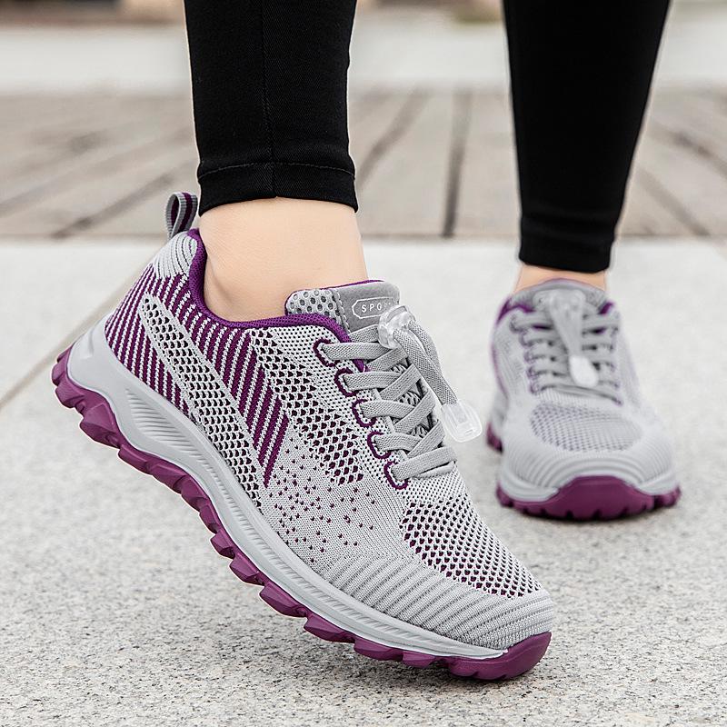 Genuine Mesh Sports Shoes for Middle-Aged Women and Men - Spring/Summer Walking Sneakers