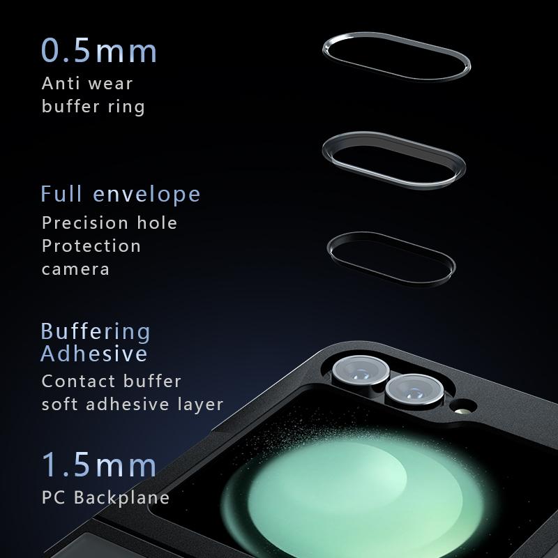 Für Samsung Galaxy Z Flip7 FE 5G/Z Flip6 5G Stoßfeste Hülle TPU+PC Handyhülle