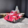 Resin Ornaments Crafts Christmas Karting Car Red Pull Christmas Tree Desktop Home Decorations Decorations