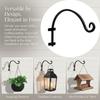 Heavy Duty Hanging Plant Brackets 12/16In Flower Basket Hooks Outdoor Wall Mount  Outdoor Use