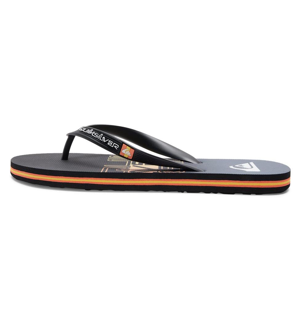 Quiksilver Word Logo Print Beach Sandals