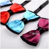 Men's Korean Style Color Block Bow Tie - Custom Business Casual & Formal Fashion Accessory