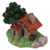 Landscape House Figurine Resin Village Hut Ornament Bonsai Decoration for Home Gardening