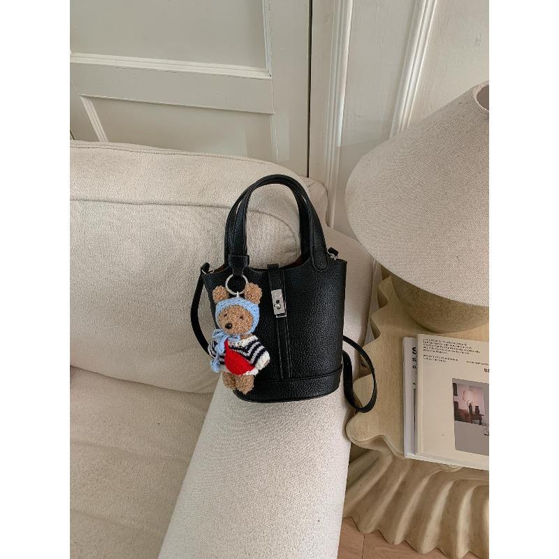 Fashionable Versatile Crossbody Bag, Simple Handbag, Single Shoulder Bucket Bag