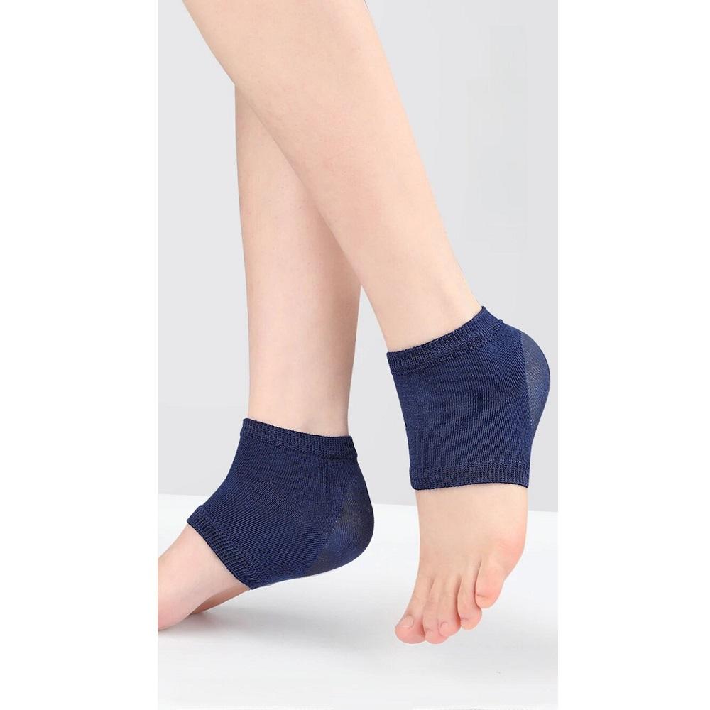 2PCS Silicone Heel Sleeve Socks Heel Padded Heel Cups Insoles Feet Care Repair Half-yard Socks
