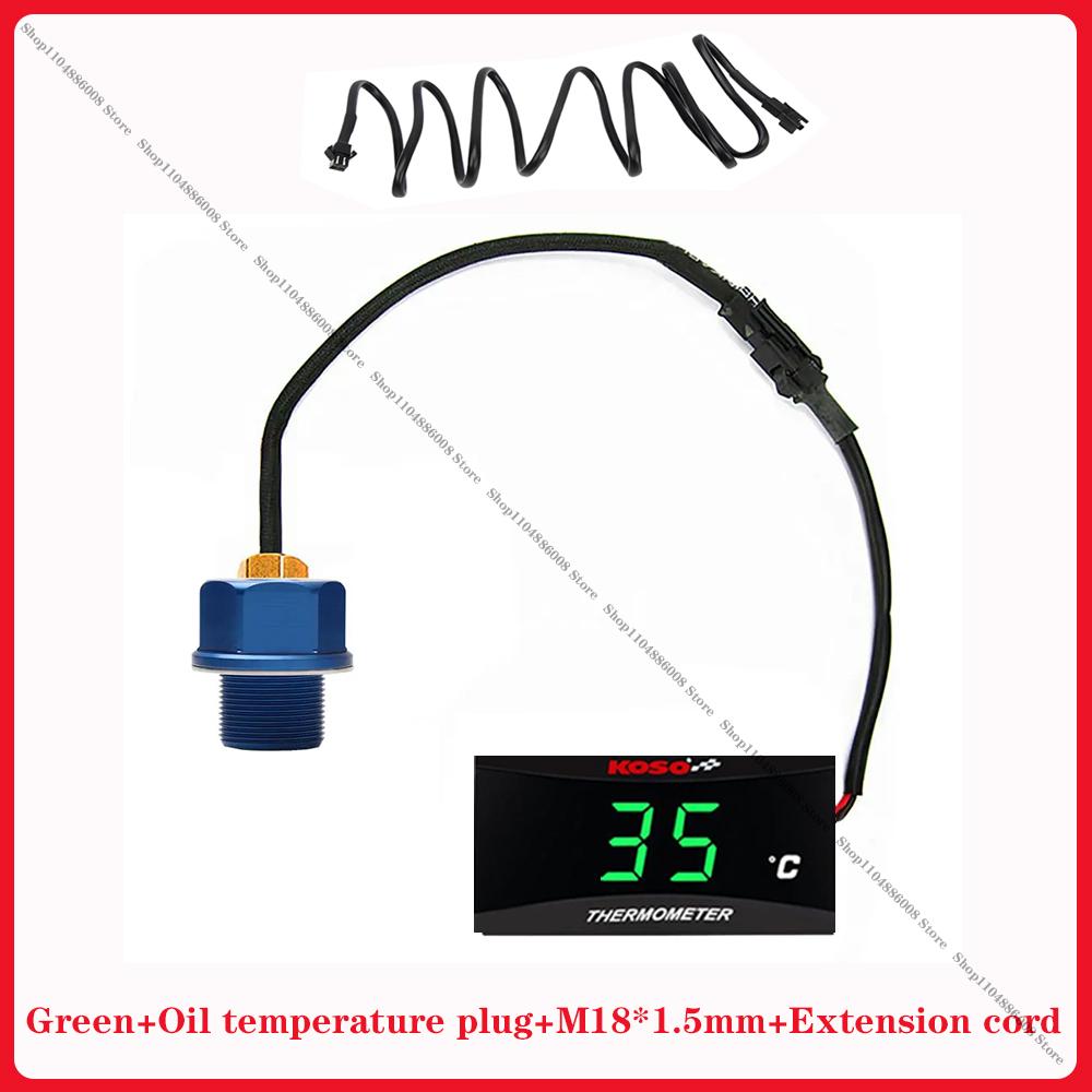 Motorcycle Temperature Measuring Instrument Koso Cylinder Head Temperature Sensor Water Temperature Gauge Oil Tempera Instrument