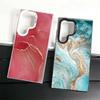 Gold Granite Marble Pattern Shockproof Phone Case for Samsung Galaxy S26 Edge S25 Ultra S24 FE S23 Plus S21 Cover Anti Fall Fund
