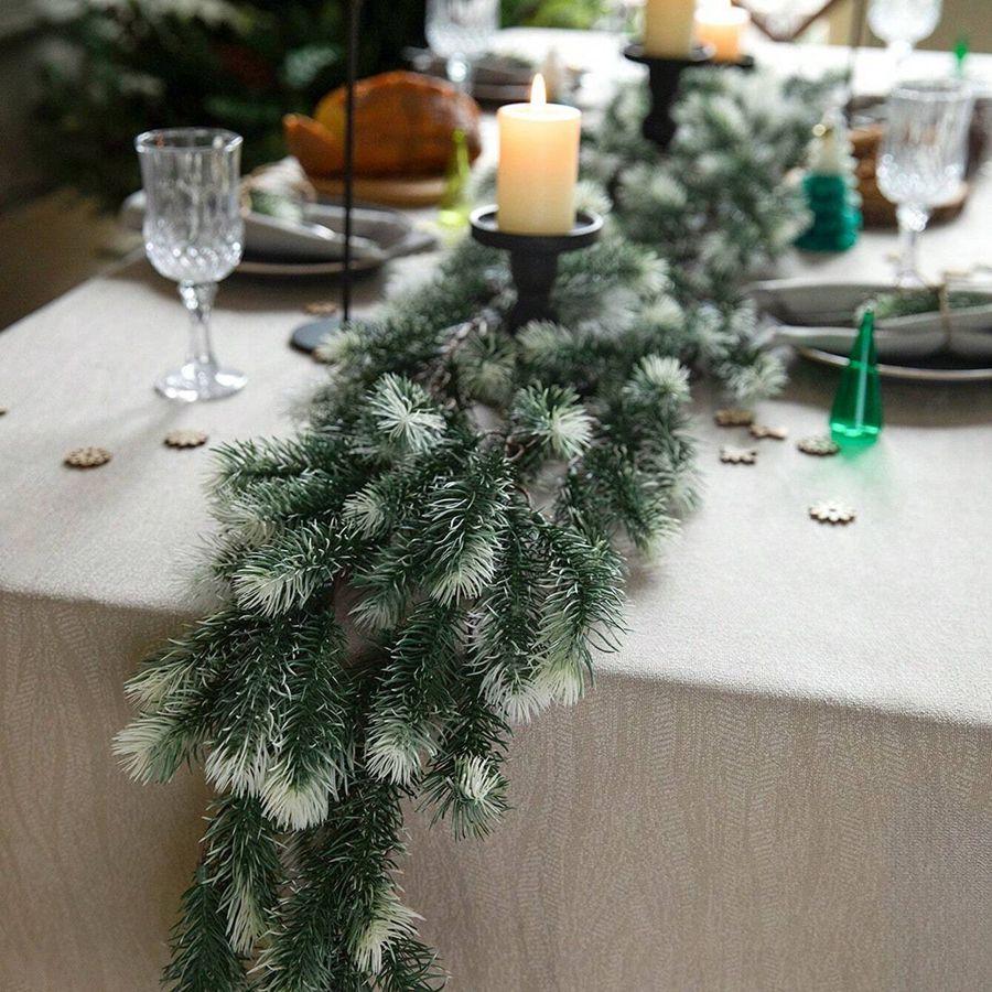 Künstliche Grüne Pflanze Rattan Weihnachtsbaum Girlande Kränze Haus Zimmer Außenhof Wand Party Tür Dekoration Tannenbaum Rattan