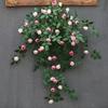 Artificial Rose Vine Wall Hanging for Indoor Decoration