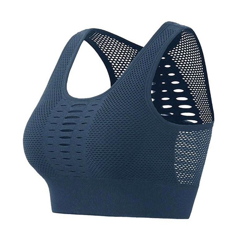 Women's Ultra-light Breathable Mesh Padded Sports Bra For Gym And Yoga Activities