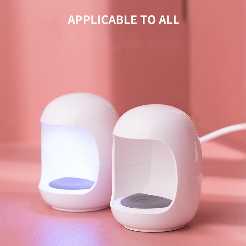 6W Egg Shape Uv Nail Lamp Dryer Mini Single Finger Egg Potherapy Machine Fast Drying Portable Varnish Cured Manicure Tools