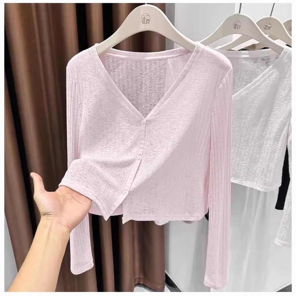 Temperament Collar Thin Floral Cardigan Women's Air-conditioned Shirt with Shawl Top Jacket Summer