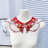Butterfly Decoration Hanfu Shawl Pearl Kids Shirt False Collar  Hanfu Accessories