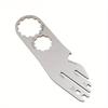 Bike Disc Brake Alignment Tool 40mm 20mm 14G Bike Brake Wrench Bike Disc Brake Pad Adjustment Tool 3 Slot Depth