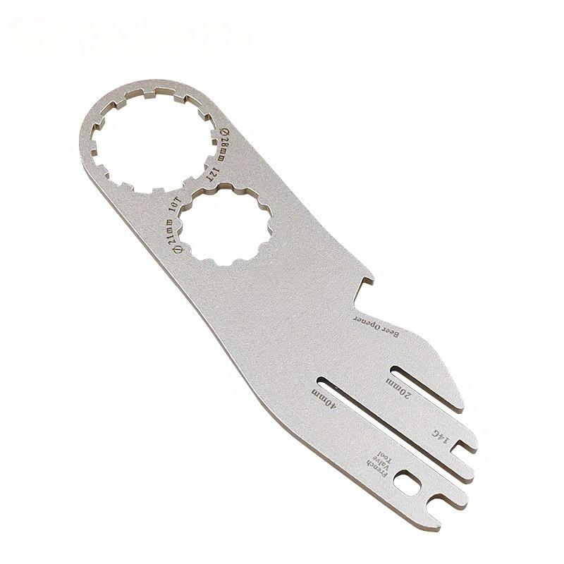 Bike Disc Brake Alignment Tool 40mm 20mm 14G Bike Brake Wrench Bike Disc Brake Pad Adjustment Tool 3 Slot Depth