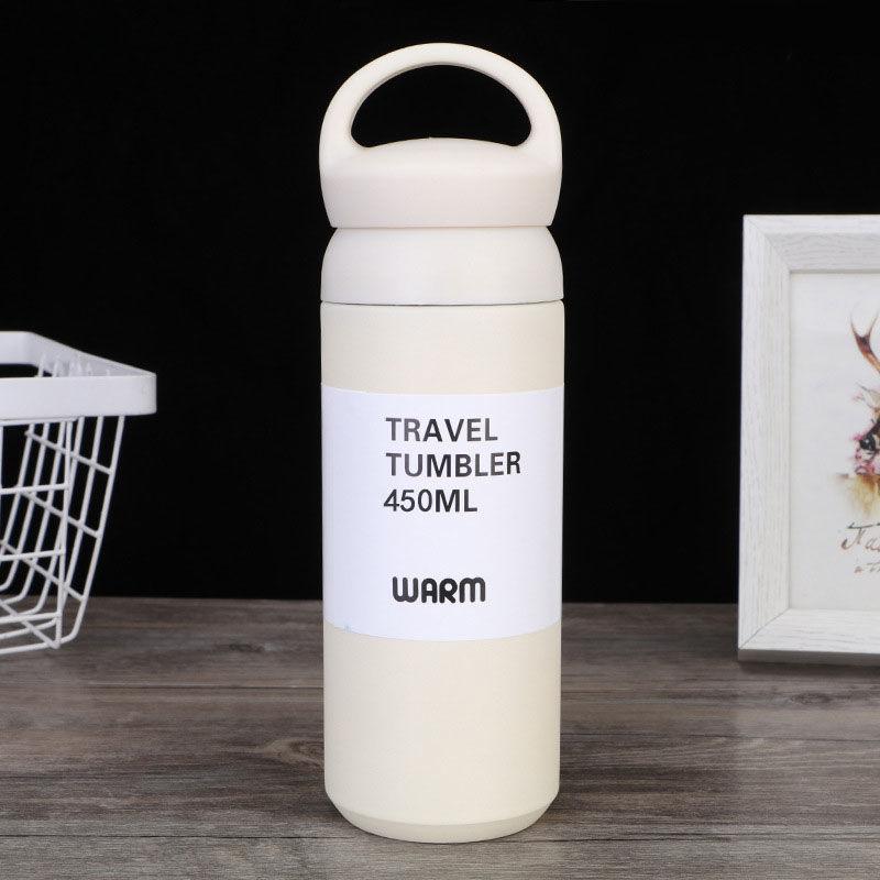 Intelligence Thermos Cup 450ml Vacuum Flasks Portable Stainless Steel Thermos Cup Water Bottle Travel Tea Mug Office Thermos Cup