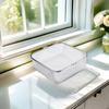 1 Pcs Square Stainless Steel Air Fryer Basket For 5.8QT 6QT Air Fryer Accessories Food Frying Basket For Baking Cooking Tool