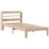 VidaXL Cadre de lit avec tête de lit 75x190 cm bois de pin massif, lit, mobilier de chambre, lit en bois, lit simple, cadre 3306772