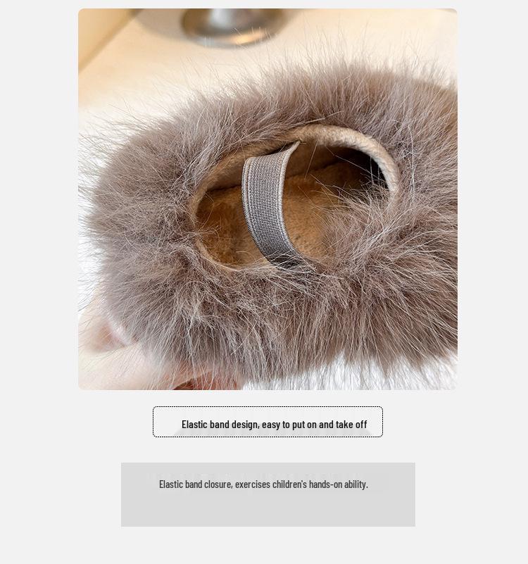 Children's Birkenstock Fuzzy Velvet Closed-Toe Slippers - Autumn/Winter 2025 Collection