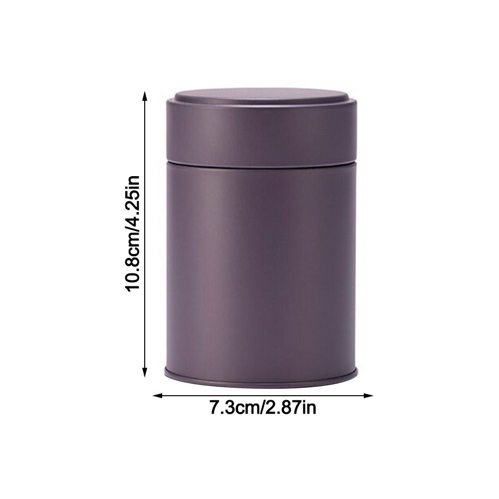 Round Tea Jar Tinplate Coffee Bean Storage Box Hiqh Quality Sealed Tea Can  for Home&Travel