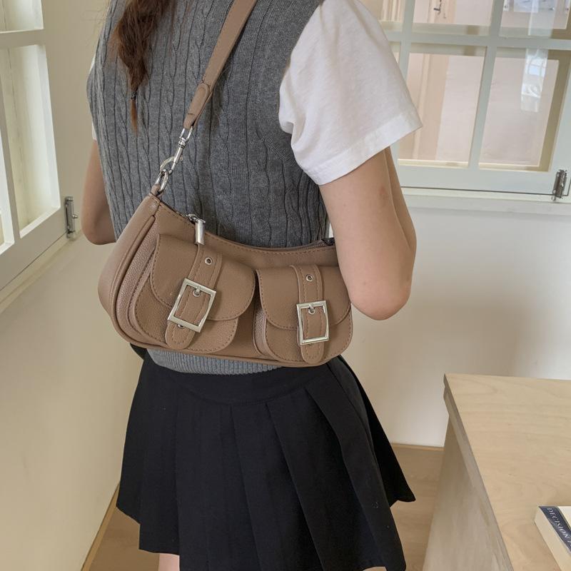 Premium Texture Underarm Bag 2025 Women's Retro Commuter Niche Design Korean Version Ins Shoulder Bag Messenger Bag