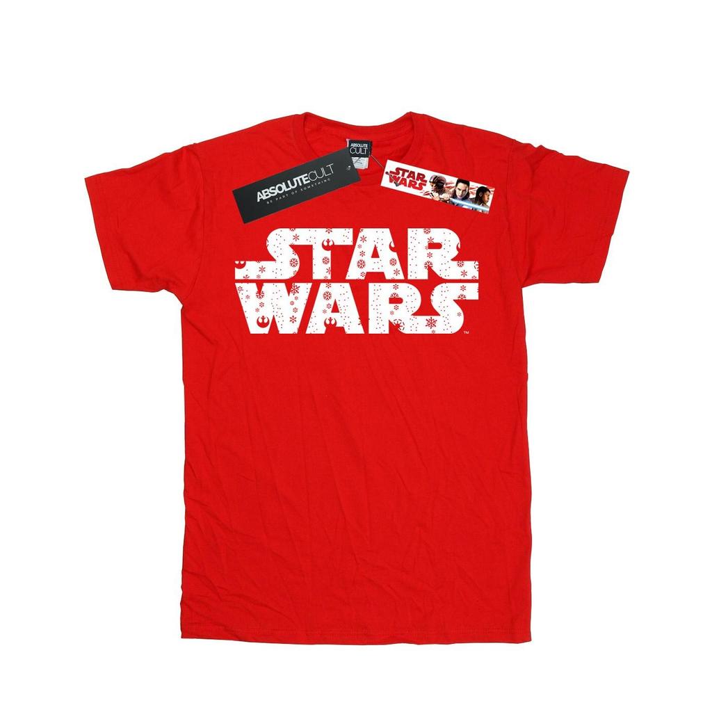 STAR WARS Boys Christmas Logo T-Shirt