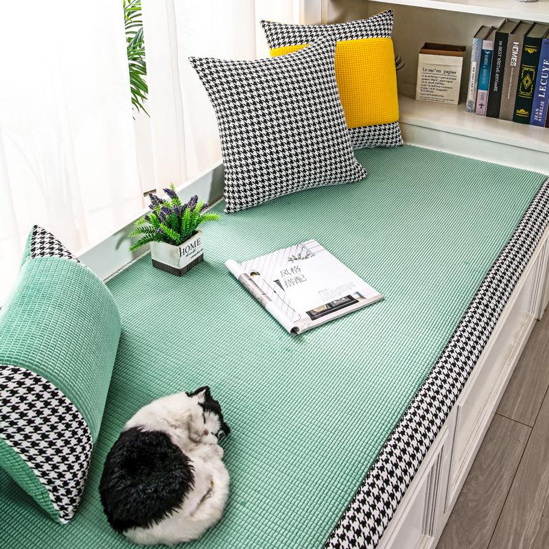 Window Cushion Ledge Cushion Nordic Style Four Seasons Universal Non-Slip Balcony Cushion Blanket
