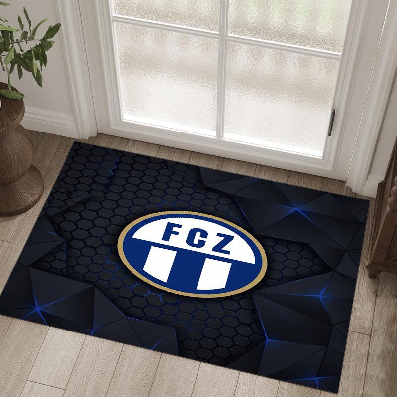 Tappeto in Velluto di Cristallo Design FC Zürich Accogliente Non?Tappeto Stampato Antiscivolo per Camera da Letto Soggiorno Ingresso