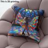 Stained Glass Figure Skating Throw Pillow Covers Pattern Cushion Cover Suitable for Sofa Bedroom Car Pillow Cover