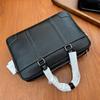 Retro Men's Briefcase, Genuine Leather Business Bag, Laptop Bag, Casual Crossbody Bag