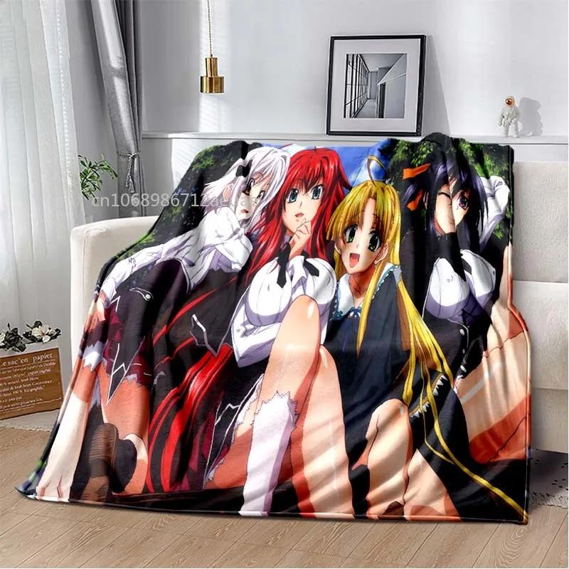 Cartoon Sexy Girl High School DxD Anime 3D Blanket Cover Flannel Blankets for Beds Sofas Warm Bed Sheet Soft Blanket