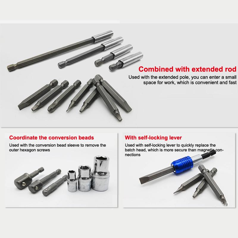 Mini Double Headed Ratchet Wrench 1/4 Inch Drive Socket Screwdriver Bit Driver Quick Release Ratchet Wrench Hand Tools