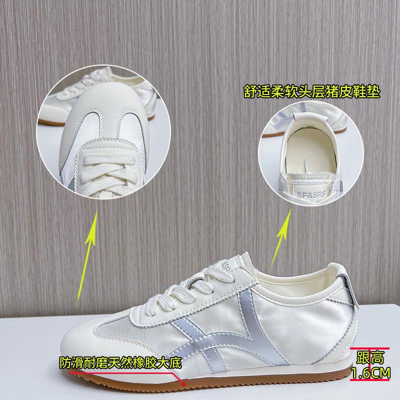 Leather Forrest Gump shoes women's 2025 summer new flat-bottomed sports little white shoes women's breathable casual shoes women's lightweight women's