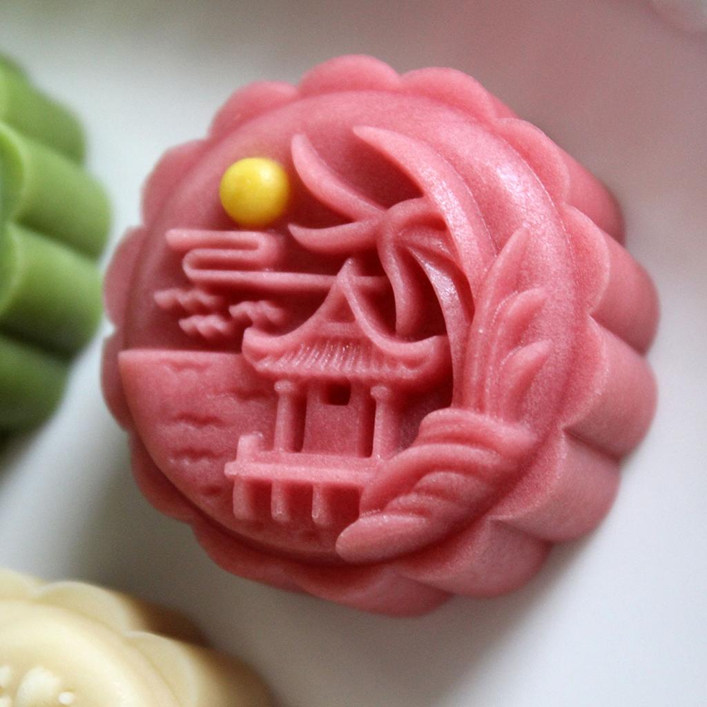 Creative Kitchen Mooncake Molding Set Delicate Patterned Delight Treat Crafting Molds Manual Mooncakes Press Embosser