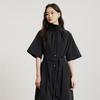 Gejin Women's Slim-Fit Short-Sleeve Trench Coat