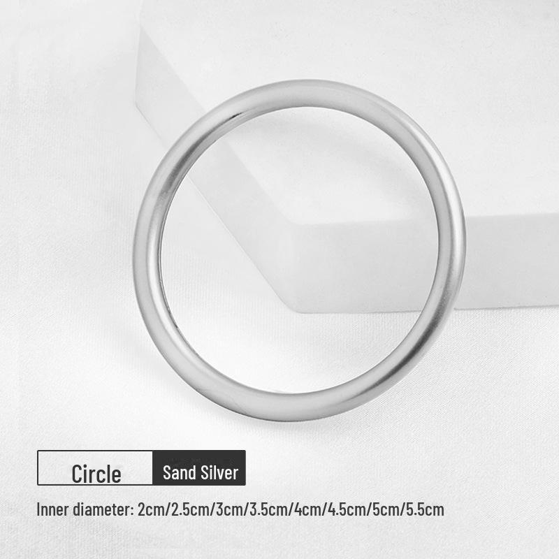 Metal O-ring Buckle Circle Buttons for Bag, Belt & Coat Waist Adjustment