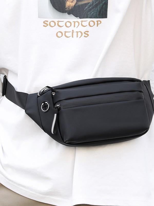 Herren Casual Crossbody Hüft- und Brusttasche - Outdoor-Sport-Trend, Schlichtes Design, Anpassbares Logo