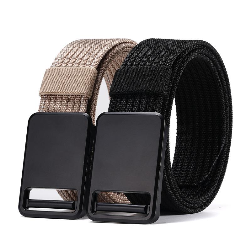 Canvas Men's Belt Outdoor Casual Alloy Buckle Tactical Nylon Trousers Belt Braided Belt Men