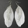 Angel Wings Feather Earrings: Fashionable Changeable Ornaments with a European-American Flair