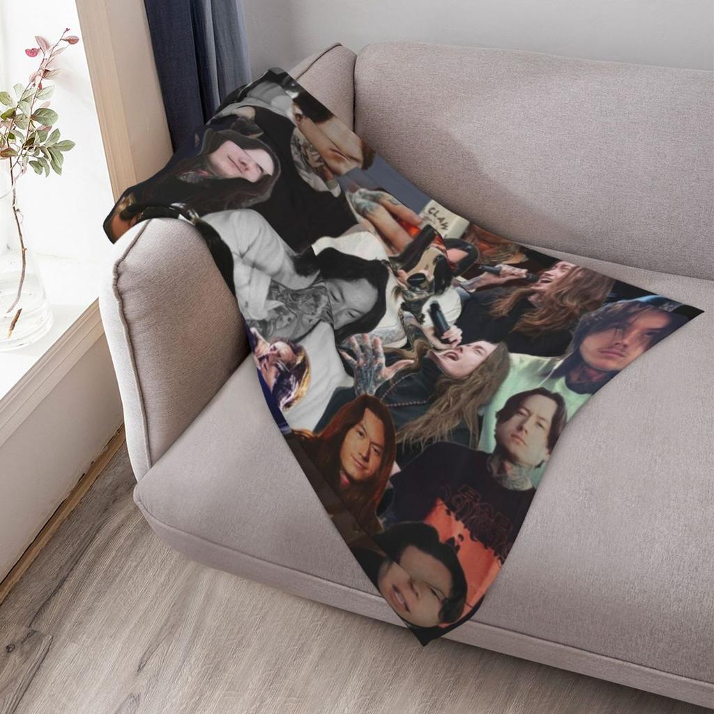 Noah Sebastian Photo Collage Throw Blanket Cozy Warm Blanket for Bed Room Decor