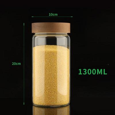 ZISIZ High Borosilicate Glass Storage Jar