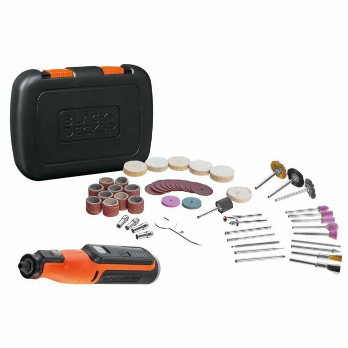 Akku-Drehwerkzeug bcrt8ik-xj 7,2 V Black und Decker - 53 Zubehör - 84410