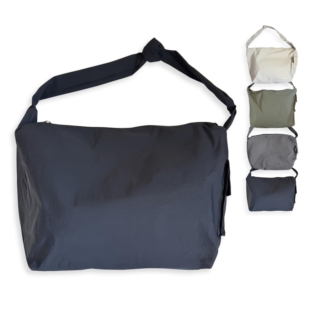

Tote shoulder large shoulder outside Boston messenger ivory [TRAD VALEN] bag, nylon, bag, ultra-lightweight, capacity, strap, zipper, pocket, unisex, чорний
