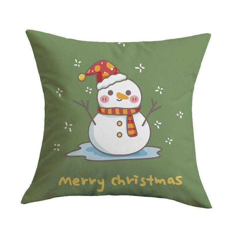 Merry Christmas Tree Throw Pillow Cover, Festive Embroidered Cushion Case for Home Decor