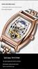 Orologio Automatico Tourbillon da Uomo Durenwei - Forma a Barile, Design Cielo Stellato Giorno/Notte