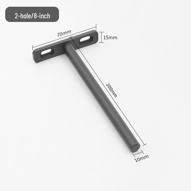 T-Shaped Invisible Shelf Bracket: Wall Mount Bookshelf & Storage Support.
