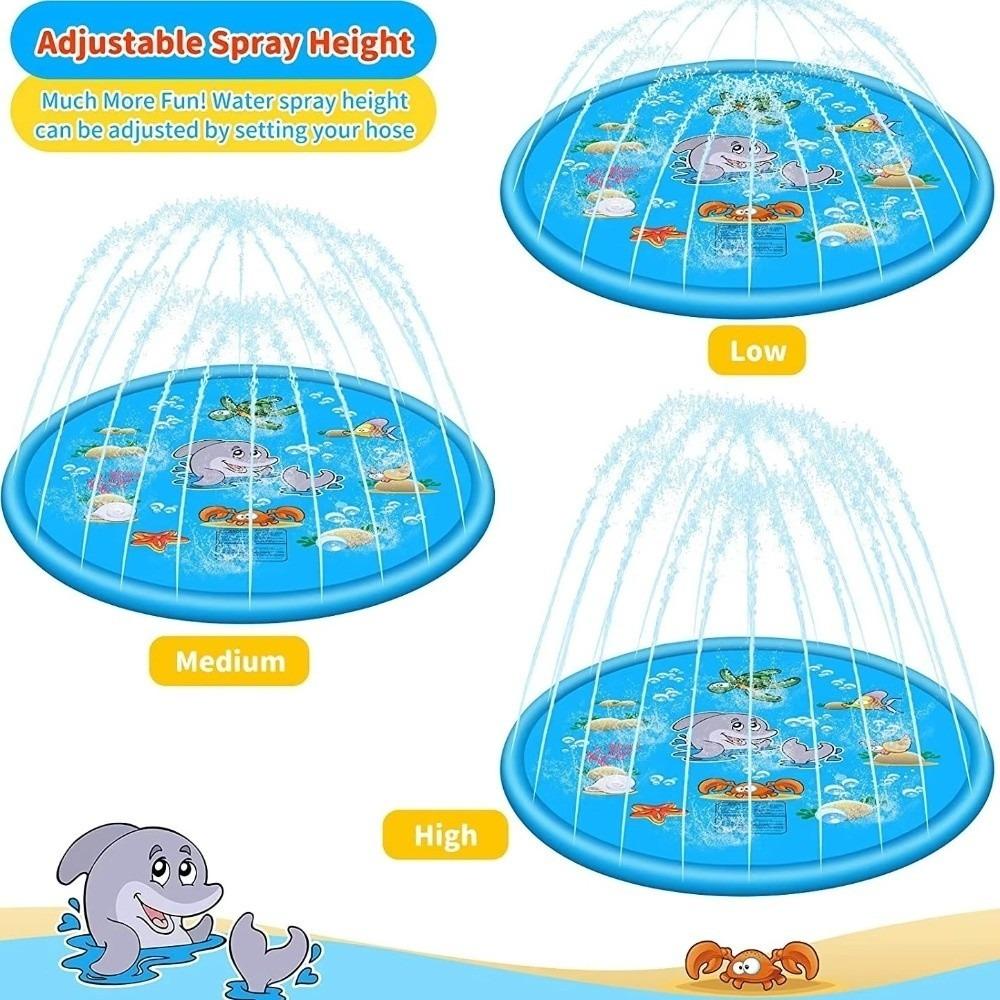 Dolphin Inflatable Water Sprinkler Pad 170cm Lawn Swimming Pool New Outdoor Game Toy Outdoor