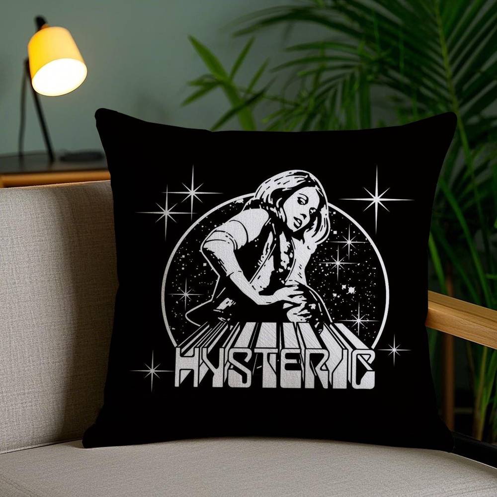Pillow Case H-Hysteric Glamour Girl Home Dorm Chair Back Short Plush Double-sided Printing Office Nap Time Cushion Cover
